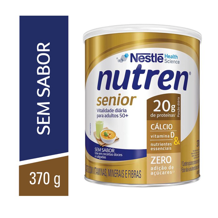 nutren senior nestle sem sabor 370g