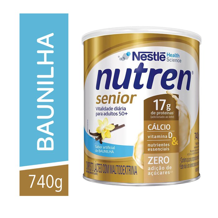 nutren senior baunilha 740g 